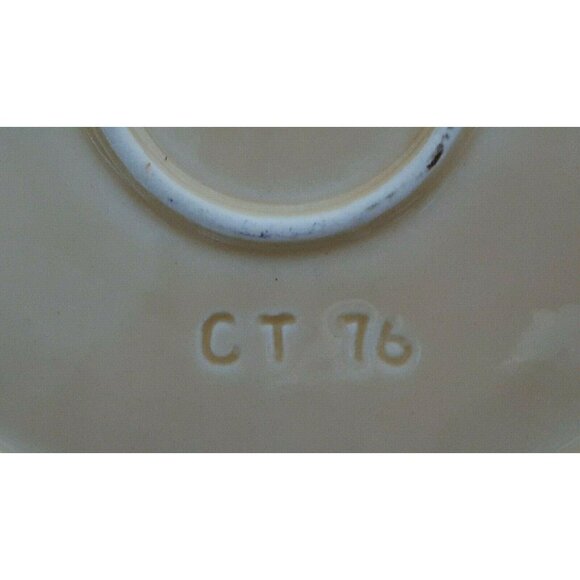 VTG Tidbit Candy Nut Dish Handled California Pottery CT 76 USA  Pebbled - Picture 6 of 11